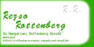 rezso rottenberg business card